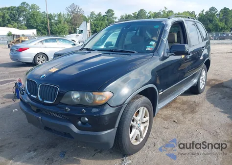 2004 BMW X5 3.0I из США, поврежденный, VIN 5UXFA135X4LU23160